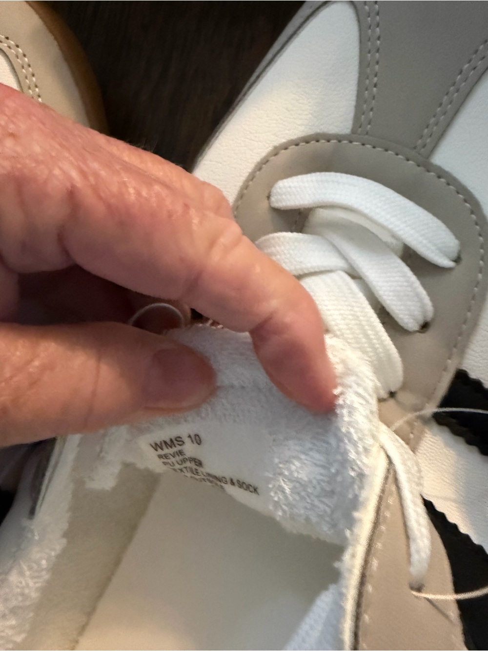 Dolce Vita Women’s Revie White and Black Retro Runner Sneakers - Picture 6 of 7